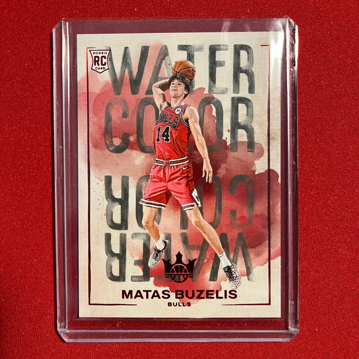 Matas Buzelis #18 2024-25 Panini Court Kings Water Color (Ruby) 26/149