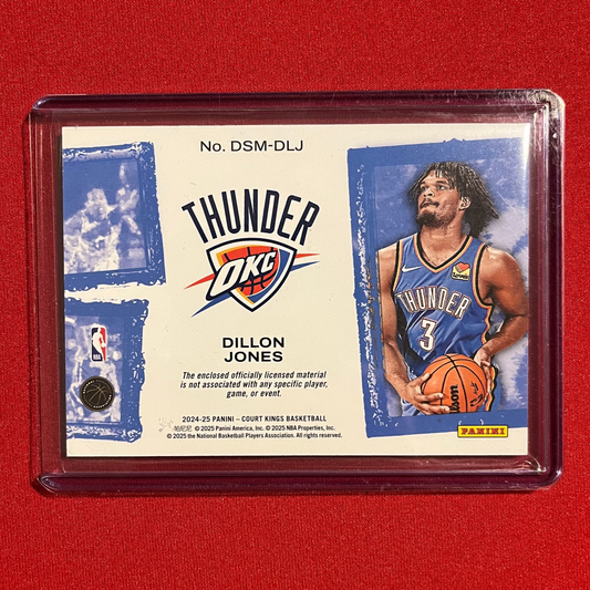 Dillon Jones #DSM-DLJ 2024-25 Panini Court Kings Debut Showcase Rookie Patch
