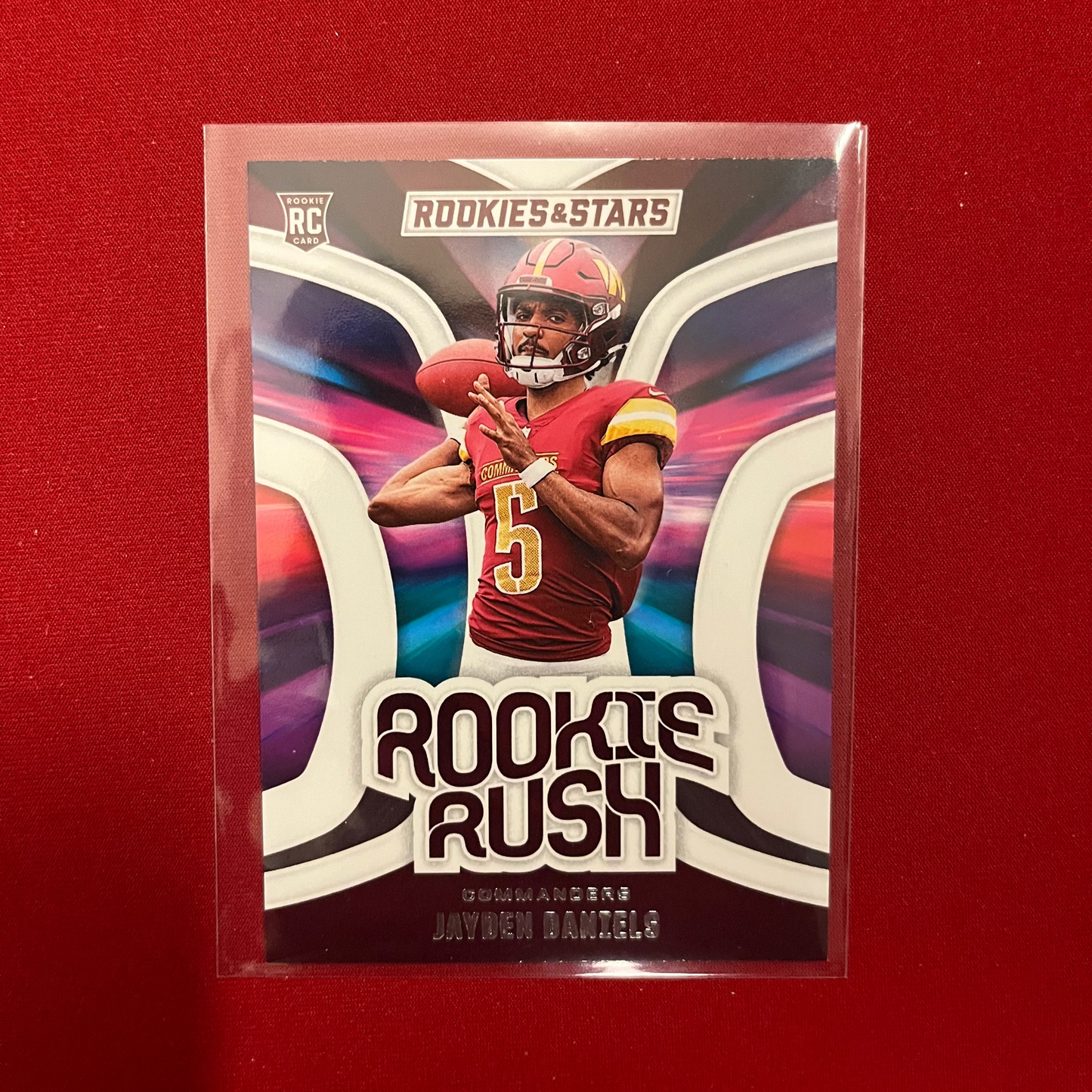 Jayden Daniels NFL 2024-25 Panini Inserts Combo - 5 cards.