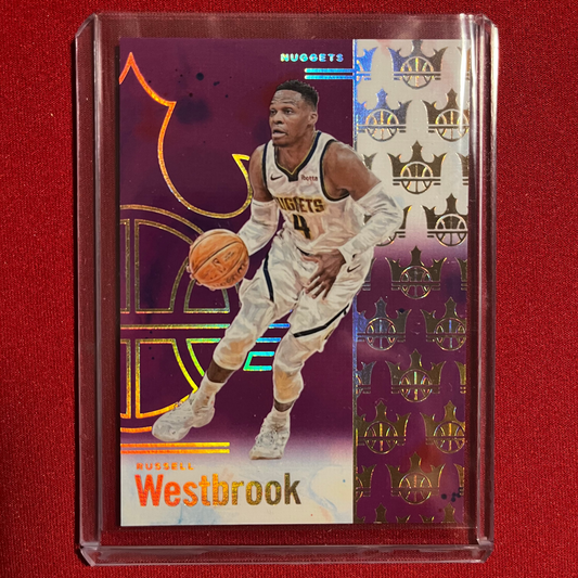 Russell Westbrook #7 2024-25 Panini Court Kings Violet 14/49