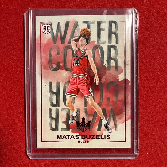 Matas Buzelis #18 2024-25 Panini Court Kings Water Color (Ruby) 26/149