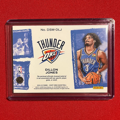 Dillon Jones #DSM-DLJ 2024-25 Panini Court Kings Debut Showcase Rookie Patch