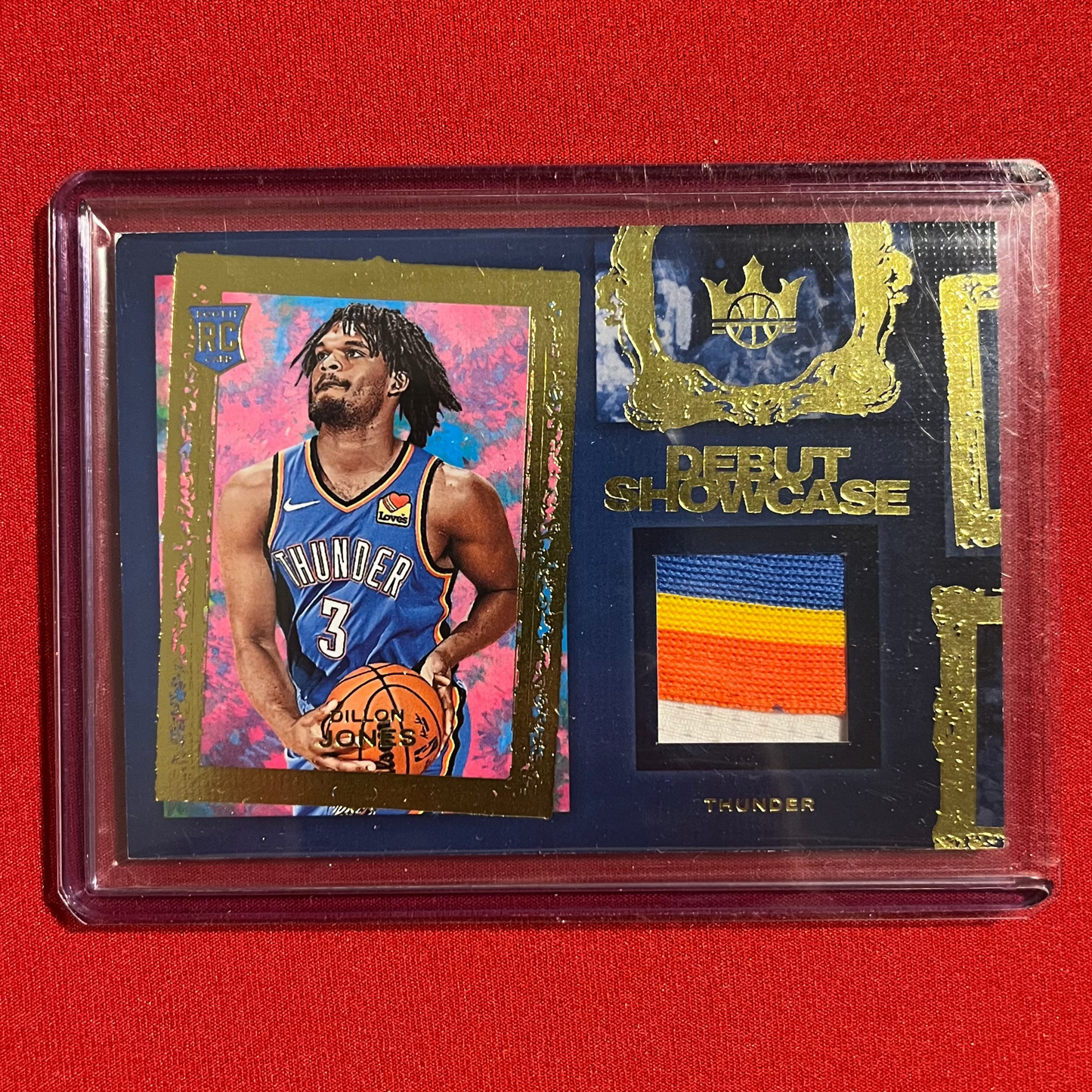 Dillon Jones #DSM-DLJ 2024-25 Panini Court Kings Debut Showcase Rookie Patch