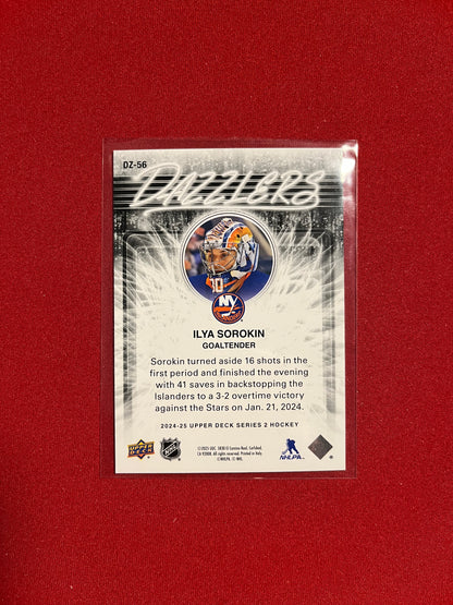 Moritz Seider #DZ-61 2024-25 Upper Deck Series 2 Dazzlers (Orange)