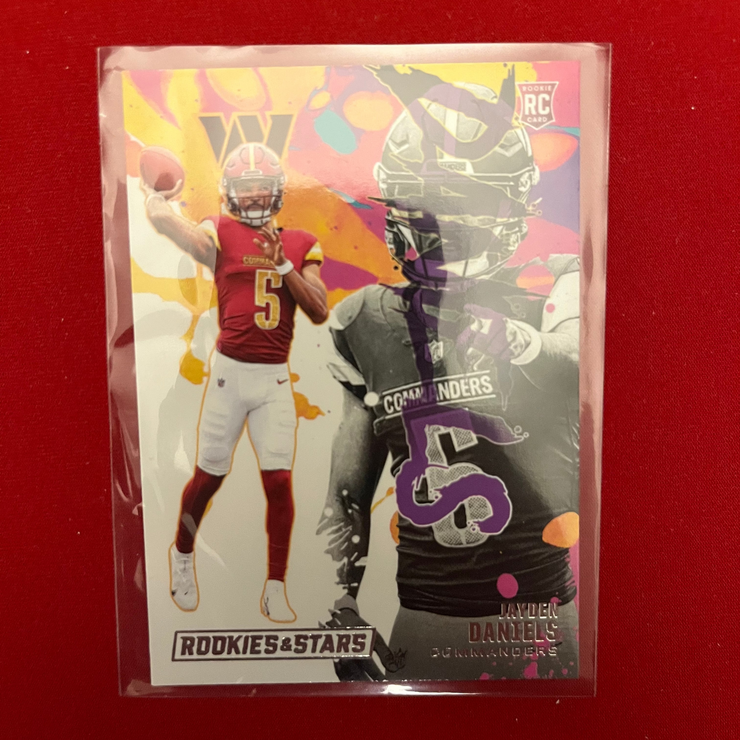 Jayden Daniels NFL 2024-25 Panini Inserts Combo - 5 cards.