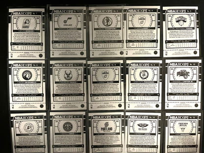 Panini NBA Hoops 2024-2025 Full Base Set (300 cards)