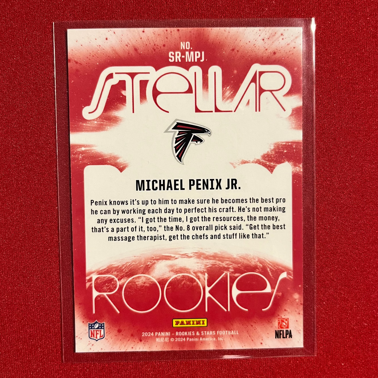 Michael Penix Jr. #SR-MPJ 2024 Panini Rookies & Stars Stellar Rookies (Silver)