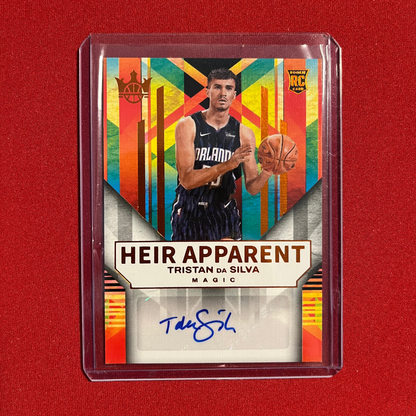 Tristan Da Silva #HA-TDS 2024-25 Panini Court Kings Heir Apparent (Amber) Sticker Auto 18/75