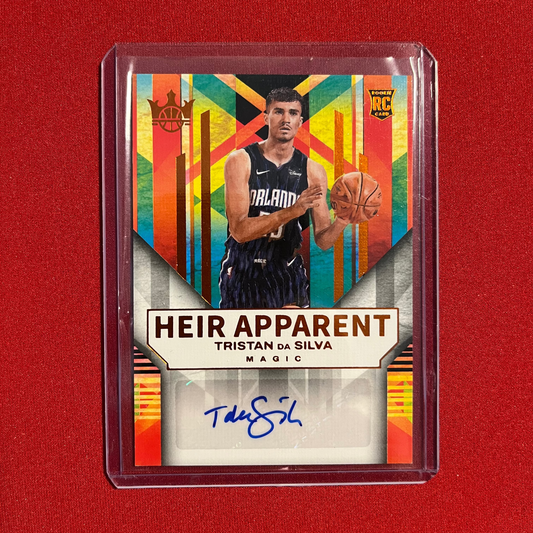 Tristan Da Silva #HA-TDS 2024-25 Panini Court Kings Heir Apparent (Amber) Sticker Auto 18/75