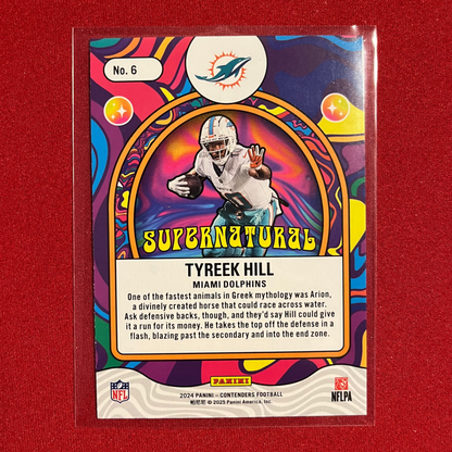 Tyreek Hill #6 2024 Panini Contenders Supernatural